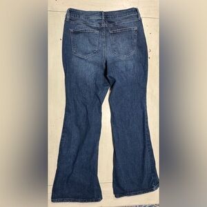 Maurices Women's Dark Blue Split Flare Jeans NWOT 14 W Reg